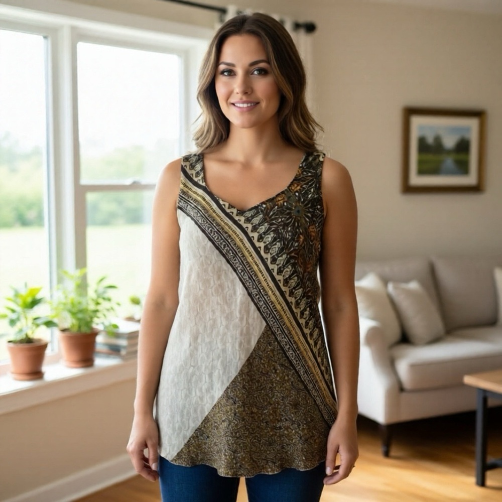 *30off3* NWOT. Nic + Zoe Top. Medium.‎